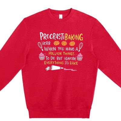 Funny Baking Outfit For A Cake Decorator Premium Crewneck Sweatshirt