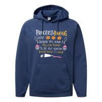 Funny Baking Outfit For A Cake Decorator Performance Fleece Hoodie