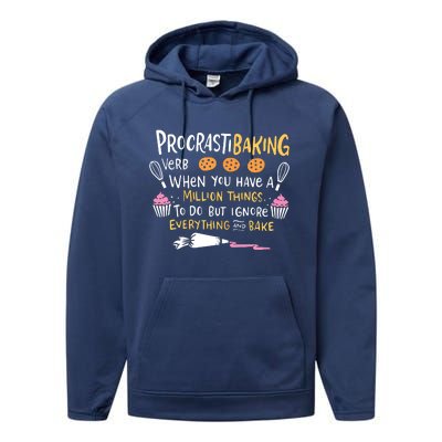 Funny Baking Outfit For A Cake Decorator Performance Fleece Hoodie