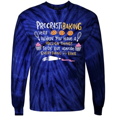 Funny Baking Outfit For A Cake Decorator Tie-Dye Long Sleeve Shirt