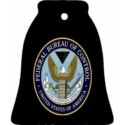 Federal Bureau Of Control Ceramic Bell Ornament