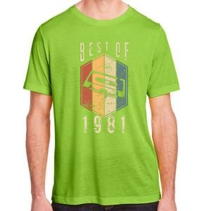 Funny Best Of 1981 41 Year Old Gifts Cassette Tape 41st Birthday 1 Adult ChromaSoft Performance T-Shirt