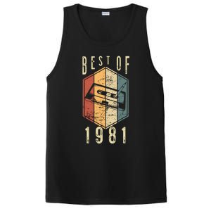 Funny Best Of 1981 41 Year Old Gifts Cassette Tape 41st Birthday 1 PosiCharge Competitor Tank