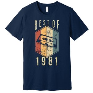 Funny Best Of 1981 41 Year Old Gifts Cassette Tape 41st Birthday 1 Premium T-Shirt