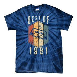 Funny Best Of 1981 41 Year Old Gifts Cassette Tape 41st Birthday 1 Tie-Dye T-Shirt