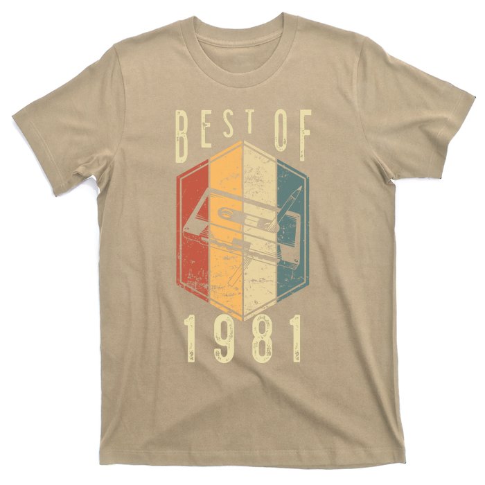 Funny Best Of 1981 41 Year Old Gifts Cassette Tape 41st Birthday 1 T-Shirt