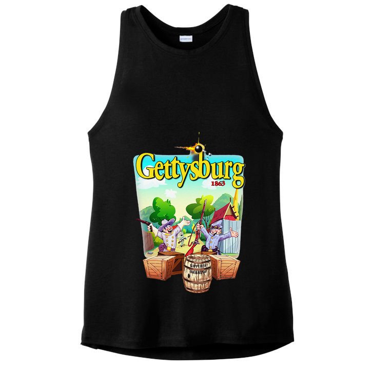 Fun Battle Of Gettysburg Ladies PosiCharge Tri-Blend Wicking Tank