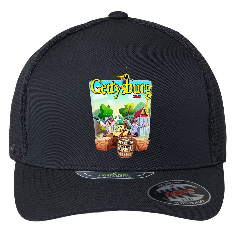 Fun Battle Of Gettysburg Flexfit Unipanel Trucker Cap