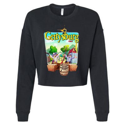 Fun Battle Of Gettysburg Cropped Pullover Crew