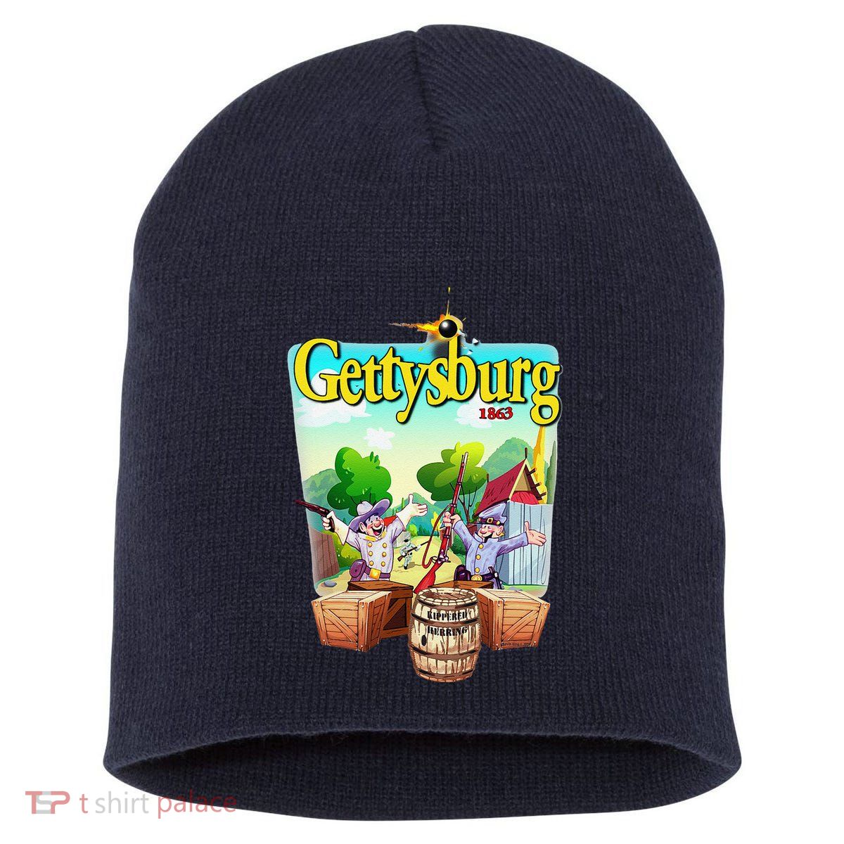 Fun Battle Of Gettysburg Short Acrylic Beanie