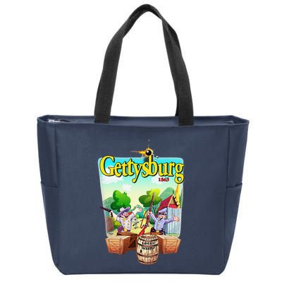 Fun Battle Of Gettysburg Zip Tote Bag