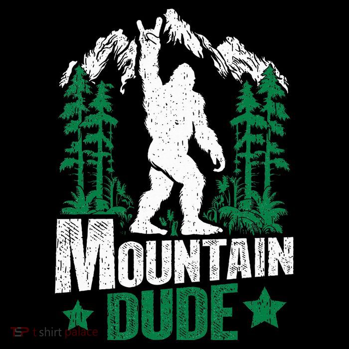 Funny Bigfoot Outdoor Adventures Mountain Dude Tall T-Shirt