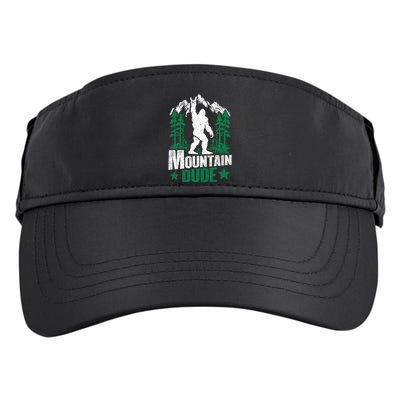 Funny Bigfoot Outdoor Adventures Mountain Dude Adult Drive Performance Visor