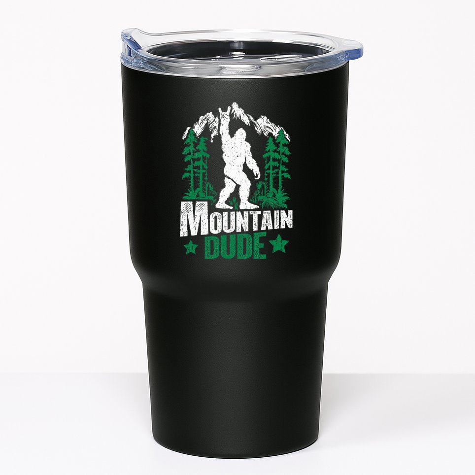 Funny Bigfoot Outdoor Adventures Mountain Dude Tumbler