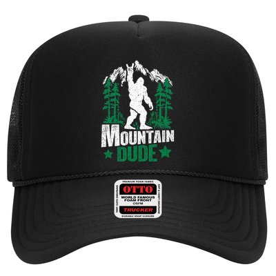 Funny Bigfoot Outdoor Adventures Mountain Dude Trucker Hat