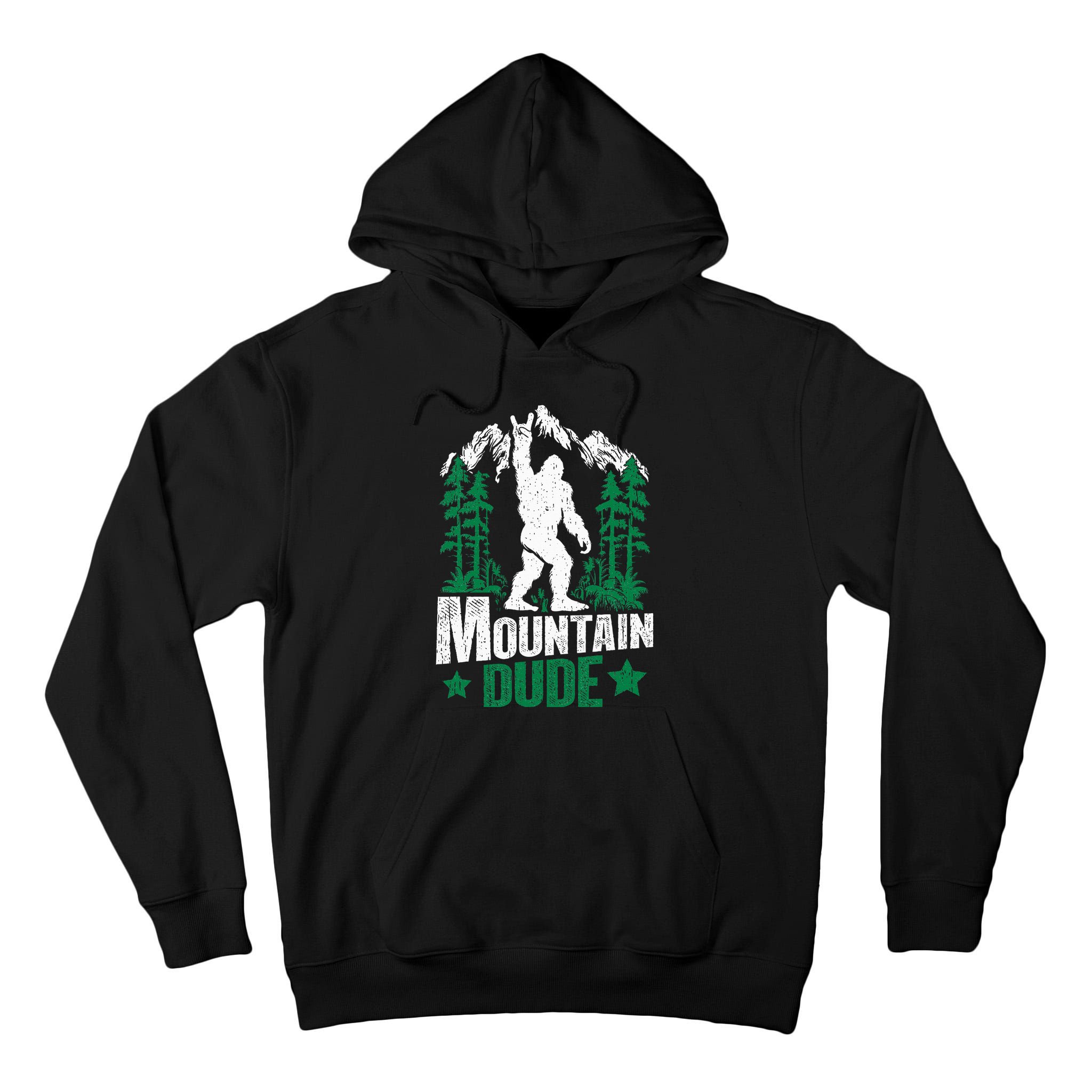 Funny Bigfoot Outdoor Adventures Mountain Dude Tall Hoodie
