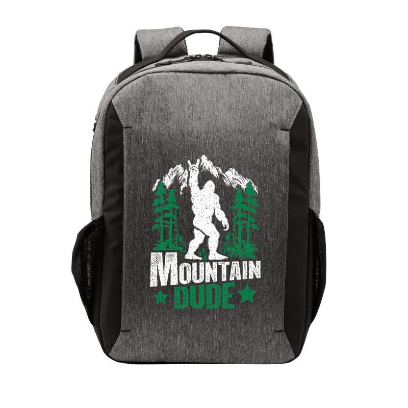 Funny Bigfoot Outdoor Adventures Mountain Dude Vector Backpack