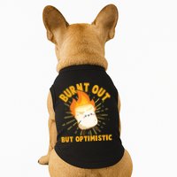 Funny Burnt Out But Optimistic Marshmallow Doggie Tank