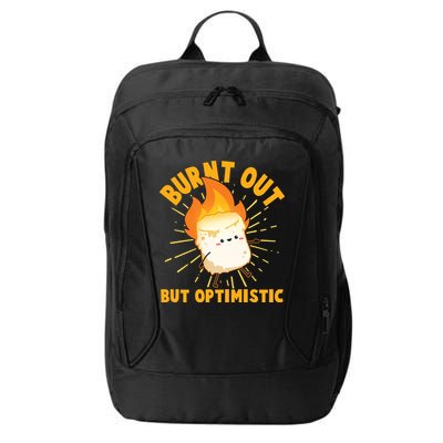Funny Burnt Out But Optimistic Marshmallow City Backpack