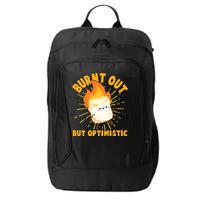 Funny Burnt Out But Optimistic Marshmallow City Backpack