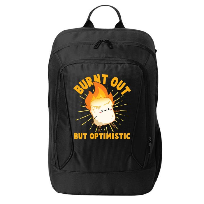 Funny Burnt Out But Optimistic Marshmallow City Backpack