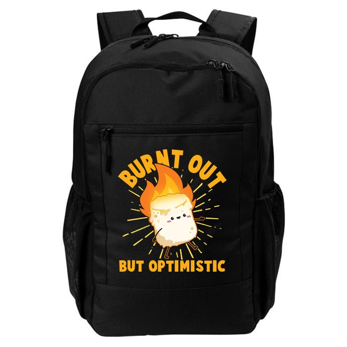 Funny Burnt Out But Optimistic Marshmallow Backpack