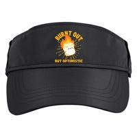 Funny Burnt Out But Optimistic Marshmallow Adult Drive Performance Visor