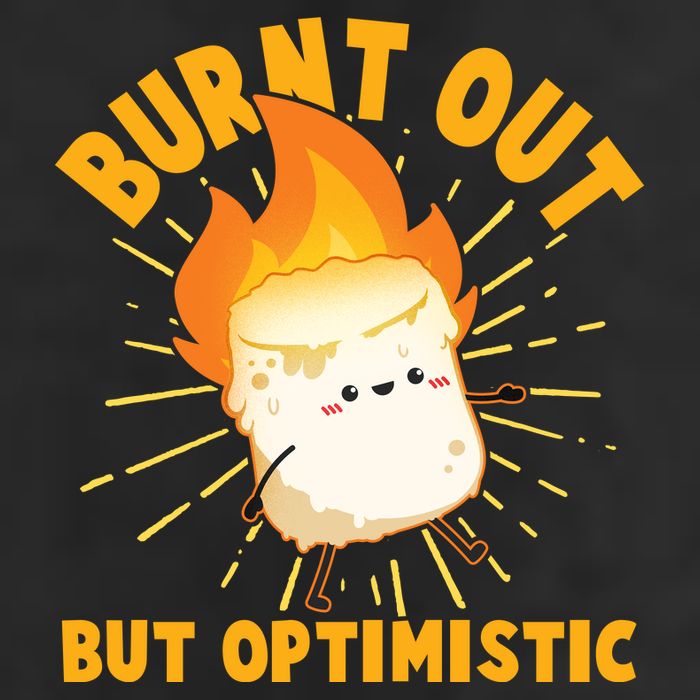 Funny Burnt Out But Optimistic Marshmallow Adult Drive Performance Visor