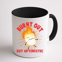 Funny Burnt Out But Optimistic Marshmallow Mug