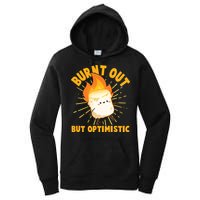 Funny Burnt Out But Optimistic Marshmallow Women's Pullover Hoodie