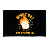 Funny Burnt Out But Optimistic Marshmallow Microfiber Hand Towel
