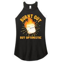 Funny Burnt Out But Optimistic Marshmallow Women's Perfect Tri Rocker Tank