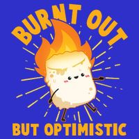 Funny Burnt Out But Optimistic Marshmallow 16 in Basic Backpack