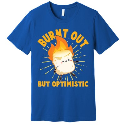 Funny Burnt Out But Optimistic Marshmallow Premium T-Shirt
