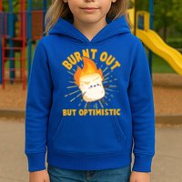 Funny Burnt Out But Optimistic Marshmallow Kids Hoodie