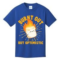 Funny Burnt Out But Optimistic Marshmallow Kids T-Shirt