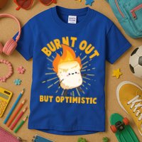 Funny Burnt Out But Optimistic Marshmallow Kids T-Shirt