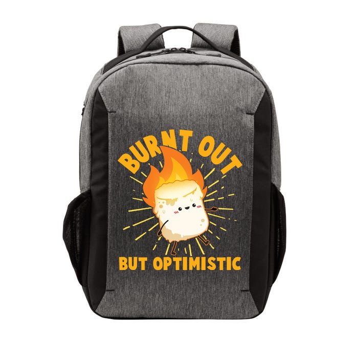 Funny Burnt Out But Optimistic Marshmallow Vector Backpack