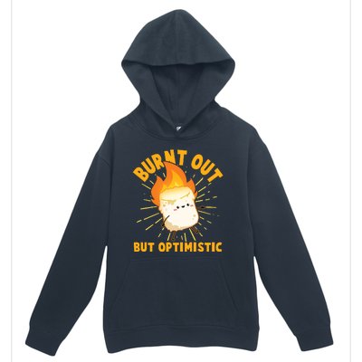 Funny Burnt Out But Optimistic Marshmallow Urban Pullover Hoodie