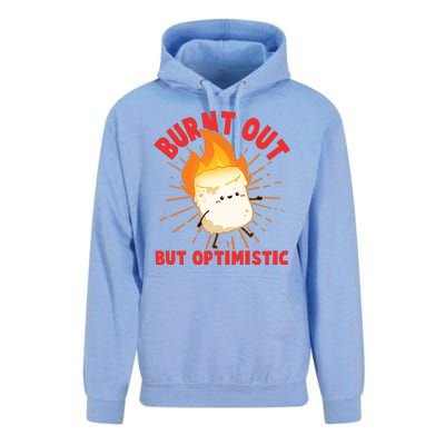 Funny Burnt Out But Optimistic Marshmallow Unisex Surf Hoodie