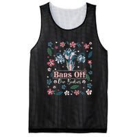 Flower Bans Off Our Bodies Female Choice Women Rights Mesh Reversible Basketball Jersey Tank