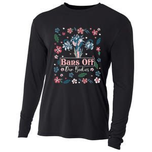 Flower Bans Off Our Bodies Female Choice Women Rights Cooling Performance Long Sleeve Crew