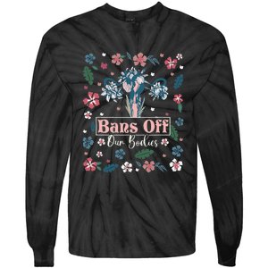 Flower Bans Off Our Bodies Female Choice Women Rights Tie-Dye Long Sleeve Shirt