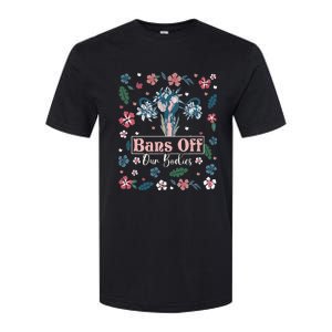 Flower Bans Off Our Bodies Female Choice Women Rights Softstyle CVC T-Shirt