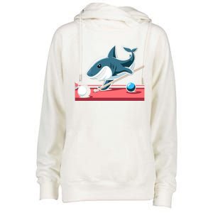 Funny Billiards Pool Shark Snooker Hall Joke Funny Gift Womens Funnel Neck Pullover Hood