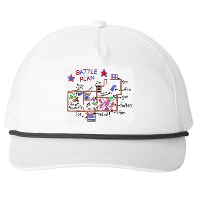 Funny Battle Plan Christmas Home Hand Dawn Alone Xmas Snapback Five-Panel Rope Hat