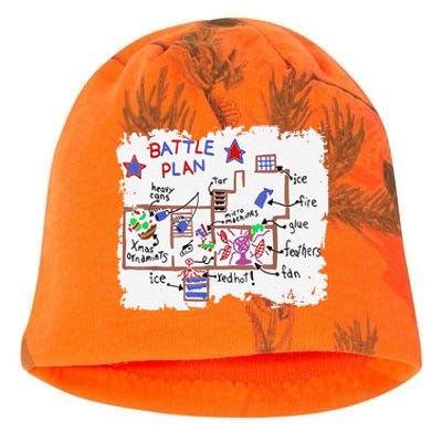 Funny Battle Plan Christmas Home Hand Dawn Alone Xmas Kati - Camo Knit Beanie