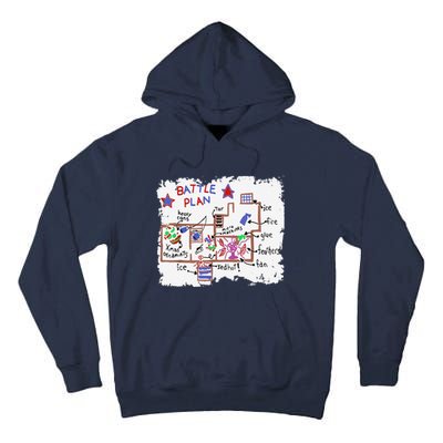 Funny Battle Plan Christmas Home Hand Dawn Alone Xmas Tall Hoodie