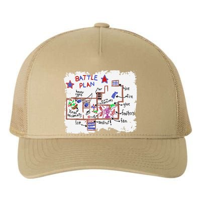 Funny Battle Plan Christmas Home Hand Dawn Alone Xmas Yupoong Adult 5-Panel Trucker Hat