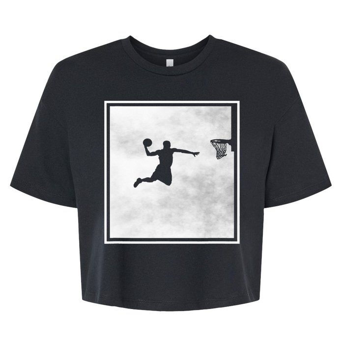 funny Basketball Player Basketballer Sports Bella+Canvas Jersey Crop Tee